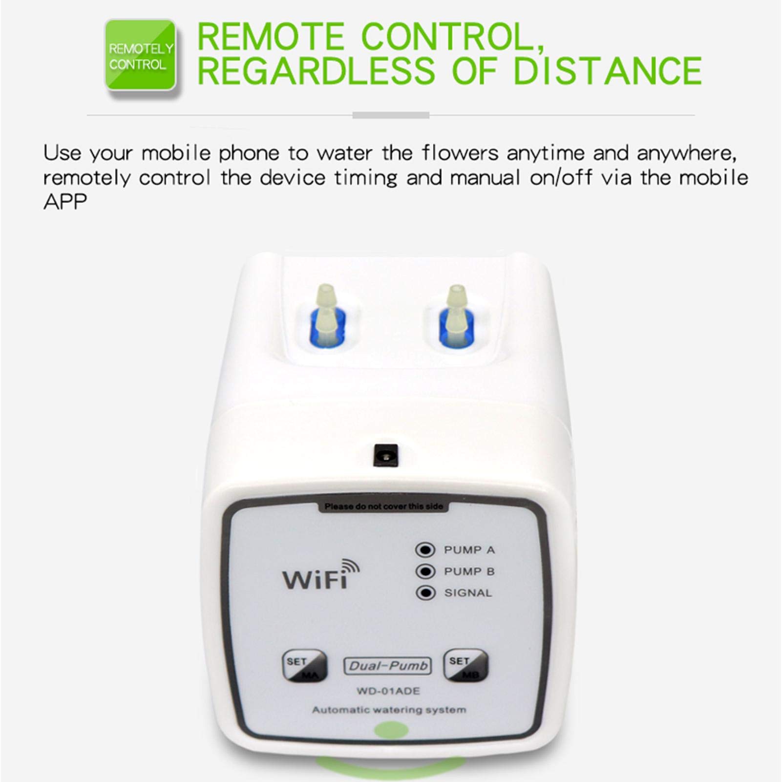 WIFI Automatisches Bewässerungssystem, Automatisch Bewässerung Set Mit Timer,15m Schlauch-Tropfbewässerungsset USB-Gebühr Für Topfpflanzen In Innenräumen Für 20 Topfpflanzen