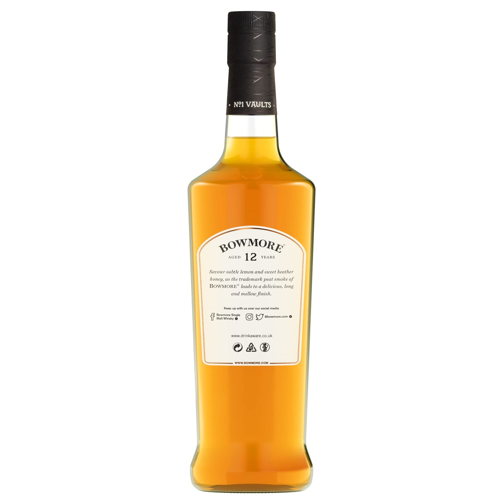 Whisky Scotch Bowmore 12 anos, 750ml | Amazon.com.br