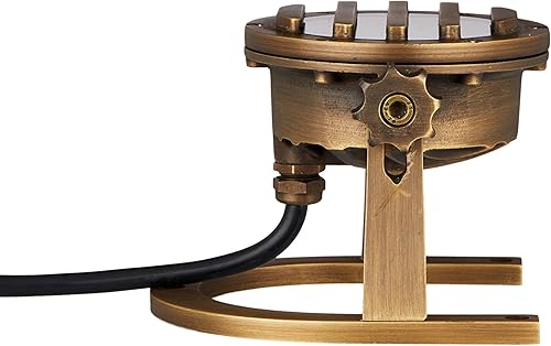 Miniatura 3 de VOLT 12V IP68 latón forjado en frío (bronce) RGBW Color cambiante LED Luz subacuática con superior rallado y control remoto para iluminación