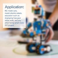 Vista 2 de DMiotech Paquete de 10 engranajes de plástico de 8 dientes, modelo 082A, engranajes helicoidales de plástico para objetos de manualidades