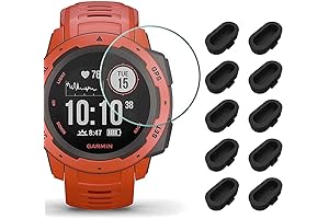 Miimall Pack of 12 Charger Port Protectors Compatible with Garmin Instinct