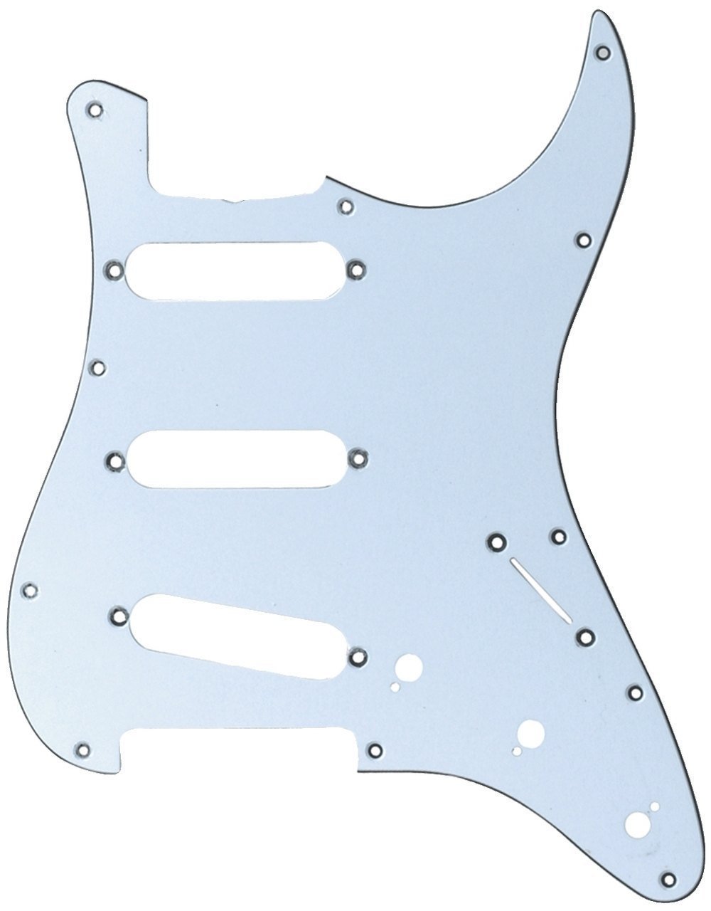 Partsland pickguard Stratocaster model white, 3-ply