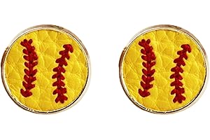 Stunning Baseball Stud Earrings: Elevate Your Style with Sporty Chic
