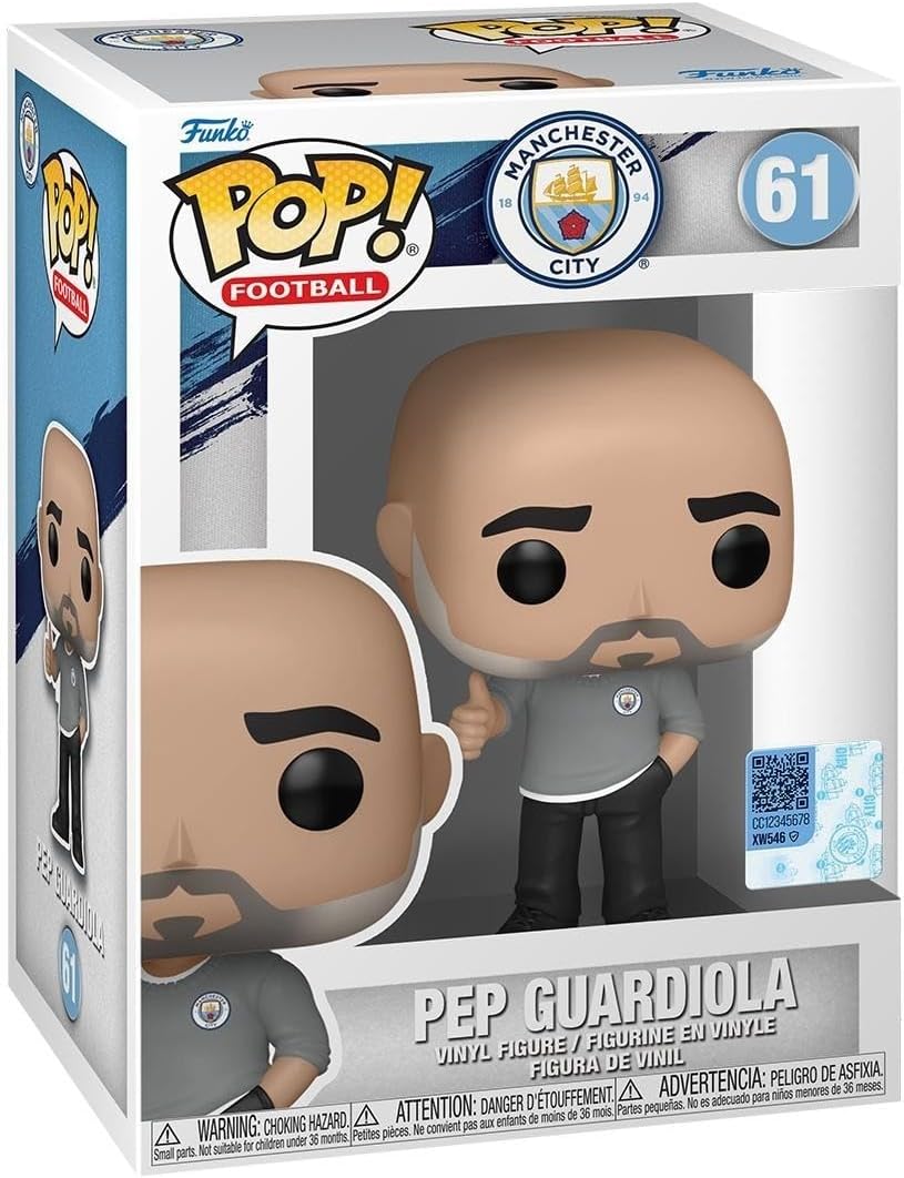 POP! Football: Pep Guardiola - Manchester City FC - Collectable Vinyl Figure - Gift Idea - Official Merchandise - for Kids & Adults - Sports Fans - Model Figure for Collectors