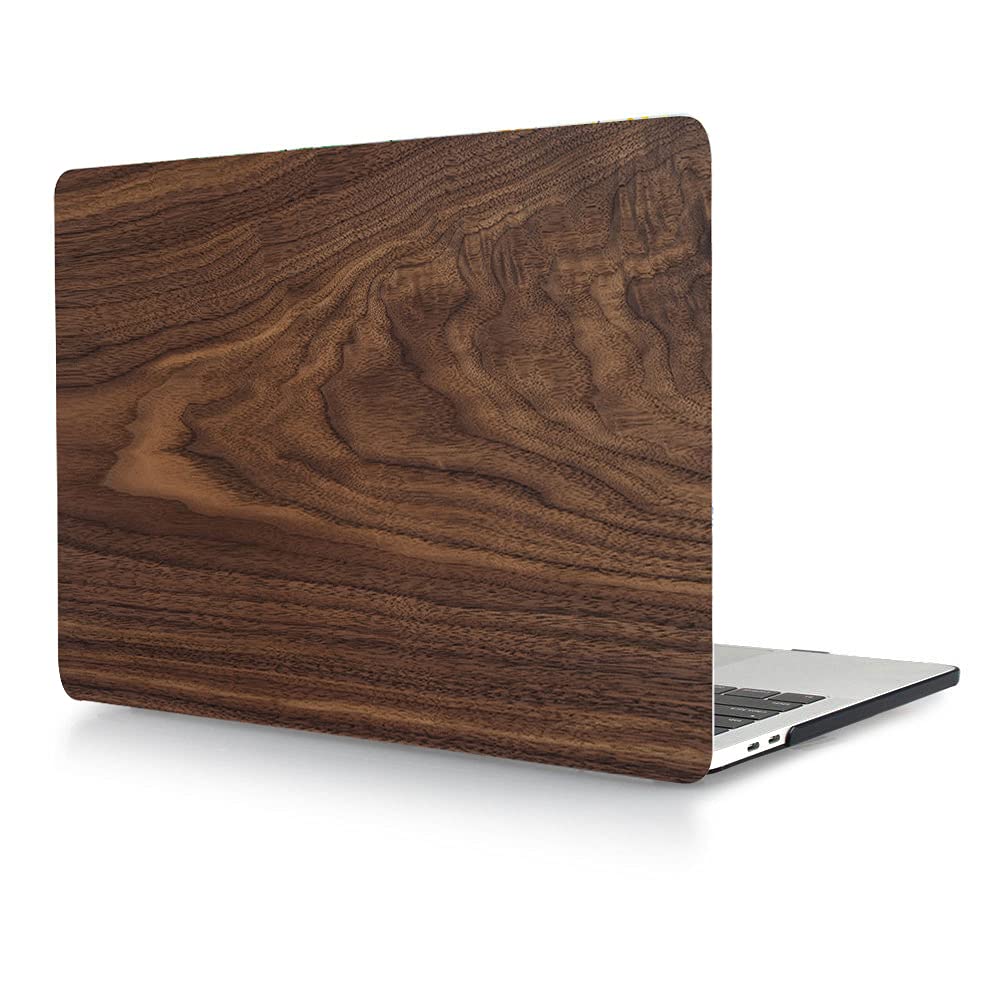 Funda Compatible con MacBook Pro 14 Pulgadas 2021 A2442 M1 Pro/MAX, Plástico Carcasa Rígida Protectora y Tapa del Teclado Compatible con Mac Pro 14 con Touch ID Liquid Retina - Grano de Madera