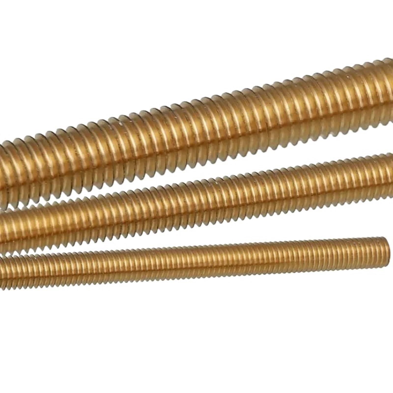 Gewindestange Messing Vollgewindestange Massive Allthread Stud Gewindestange M2 .5 M3 M4 M5 M6(10pcs,M4x250)