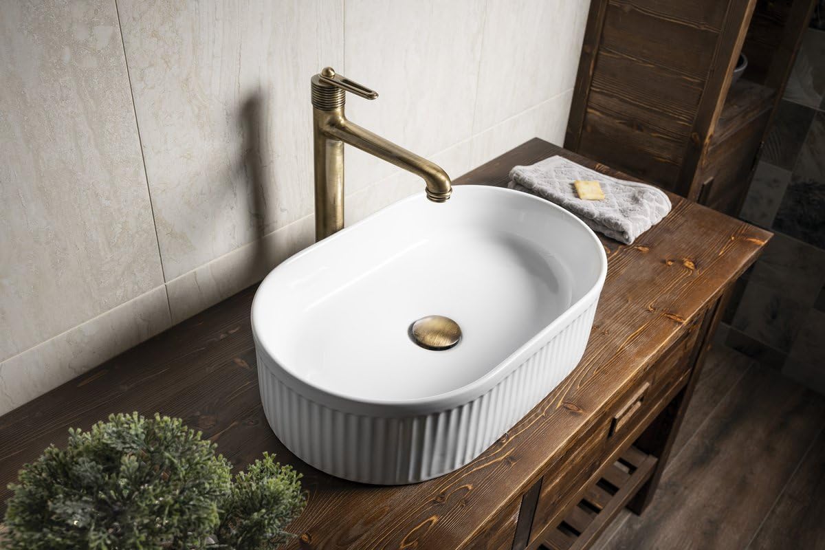 Sapho PICOBELLO Keramik-Waschbecken 49x31 cm, zum Aufsetzen, Weiß
