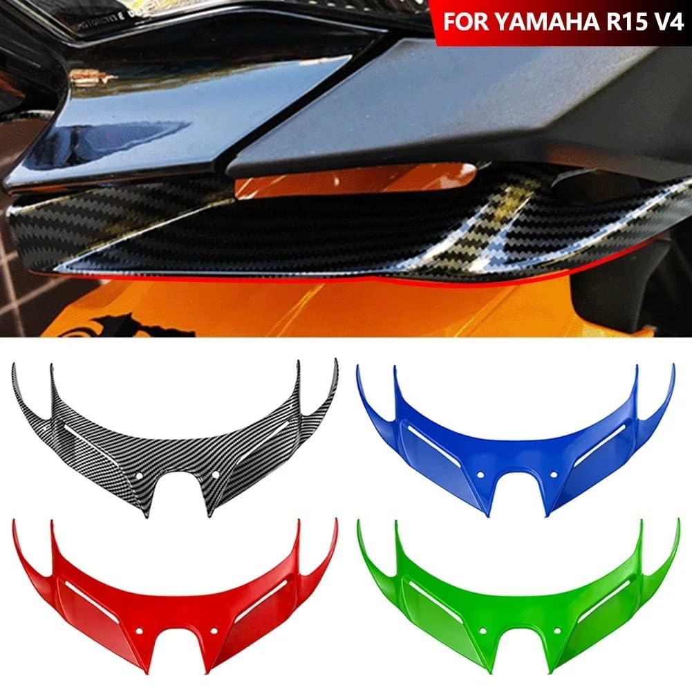 Aerodynamicznego rozdzielacza włókna węglowego Do R15 V4 | Wlot powietrza w kształcie płetwy rekina, przedni spoiler i wiatr(Carbon Fiber)