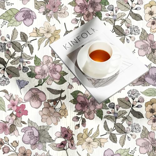 Tapete vintage floral beige 2x3 pies antideslizante miniatura 7