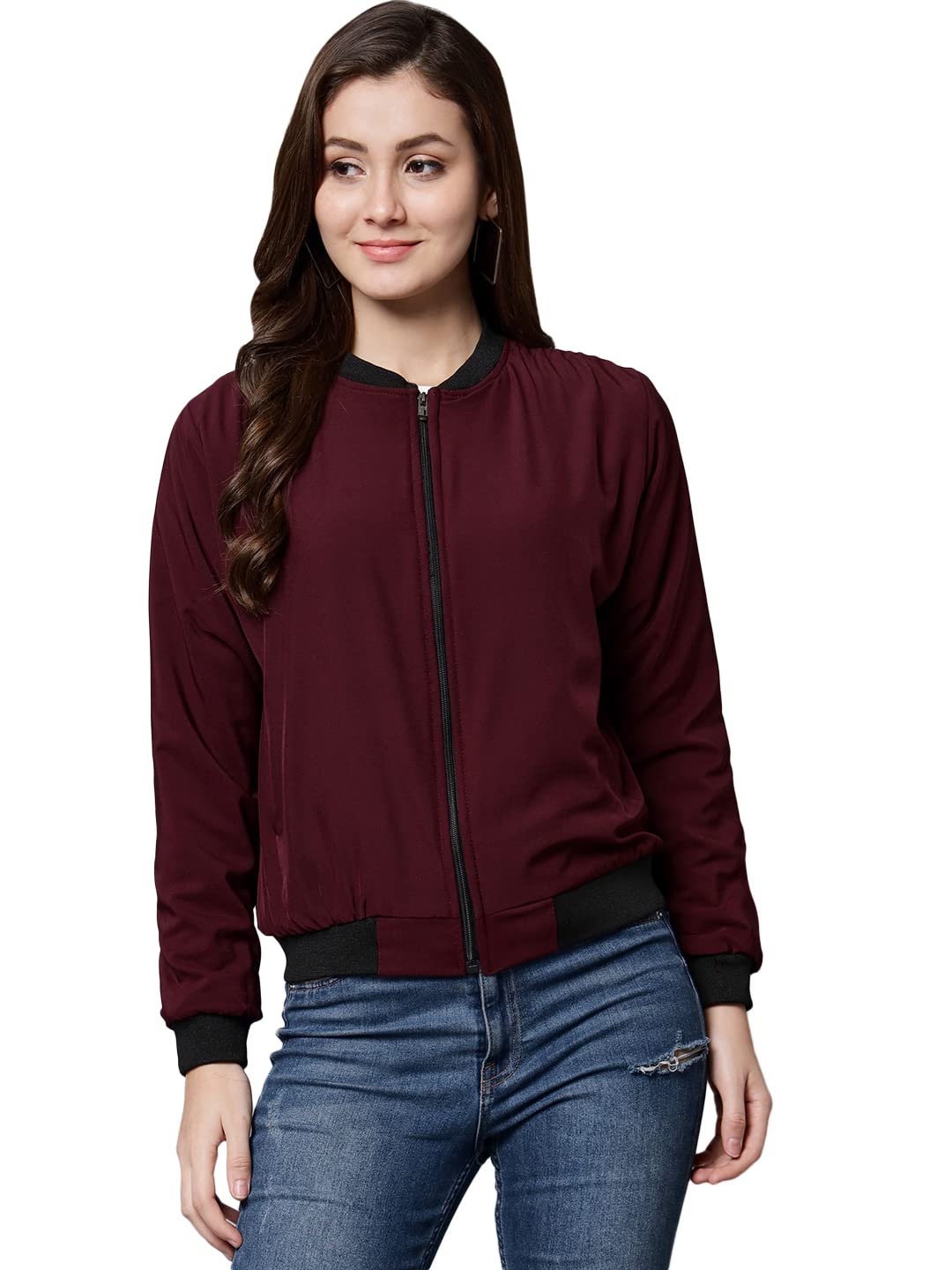SNITCH Women's Polyester Standard Length Jacket in neutral