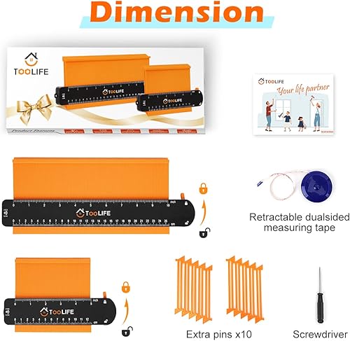 Miniatura 2 de Regalos para el día de San Valentín para él herramienta de perfil de medidor de contorno regalos para hombres papá marido accesorios geniales para