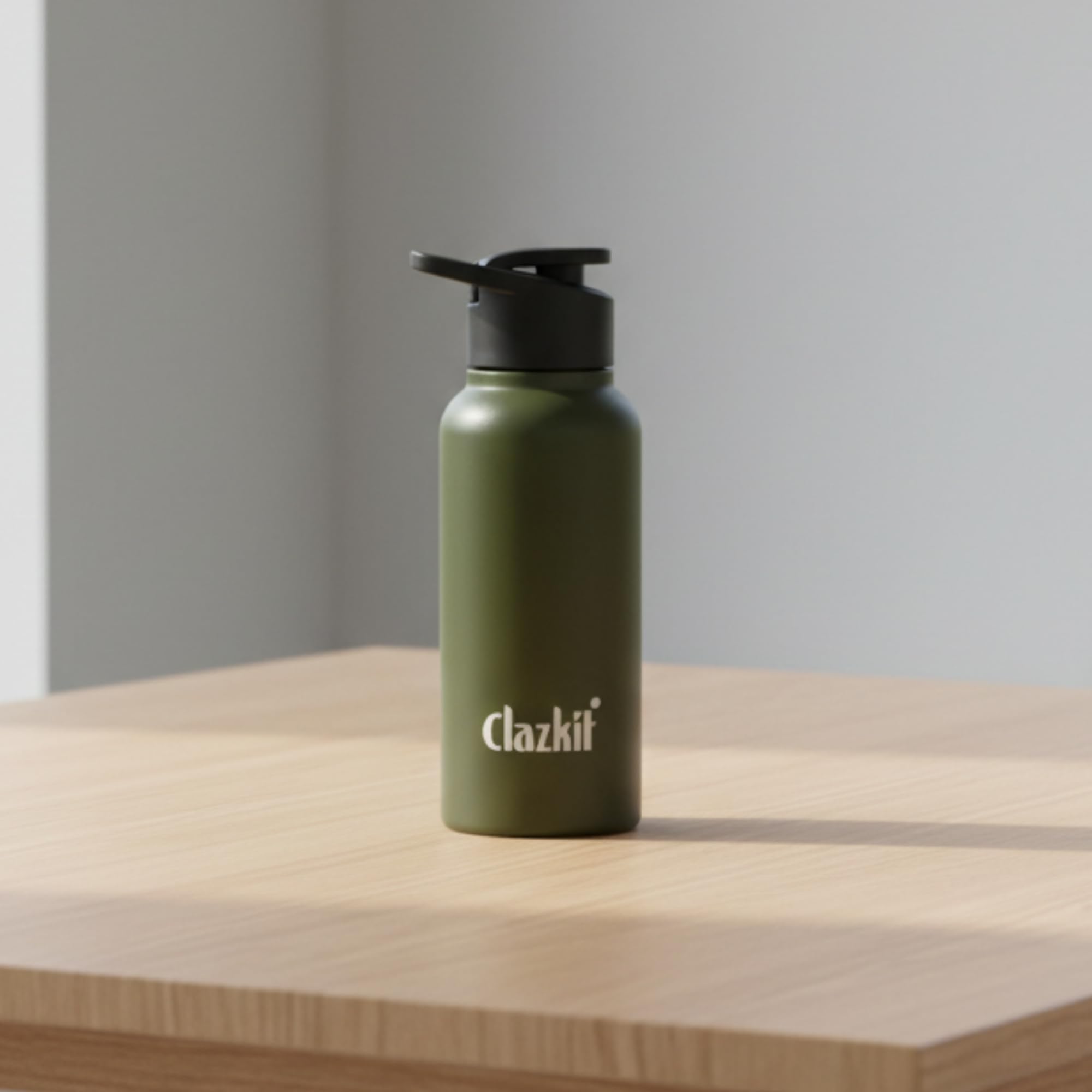 Clazkit Alpha 500ml Stainless Steel Water Bottle at ₹207 – Amazon