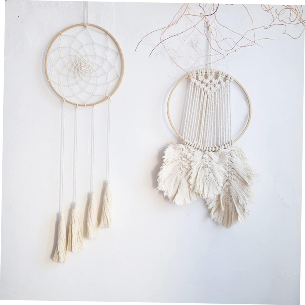 DIY Dream Catcher Frame Ring 23cm Bamboo Craft Tool Set 15pcs for Boys and Girls