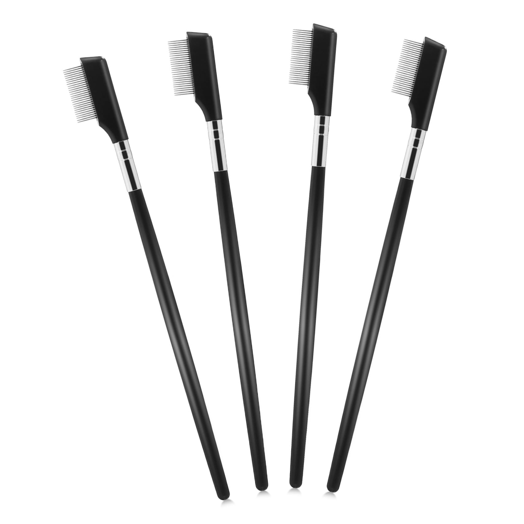 TOVINANNA Eyelash Separator Tool Metal Eyelash Comb Lash Comb for Mascara Scalloped Lash Brush