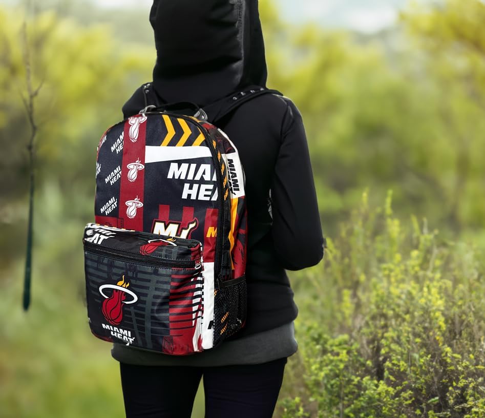 Pro Specialties Group Miami Heat Basketball Travel Backpack, hiking, gym,durable bag designed for men and women. Ideal for Adults, extra-large & waterproof use for various activities - Image 6
