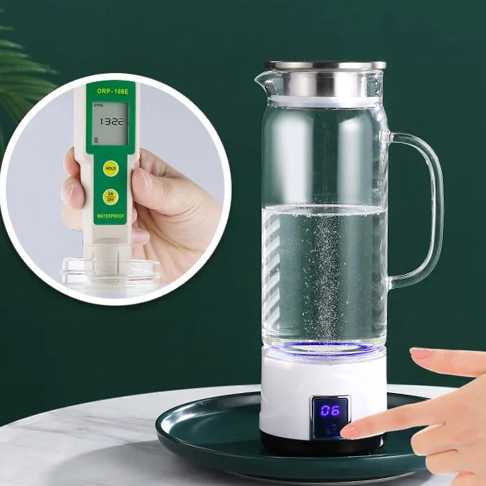 Lisher - Filtro de filtro portátil para botella de hidrógeno, ionizador puro H2 Maker