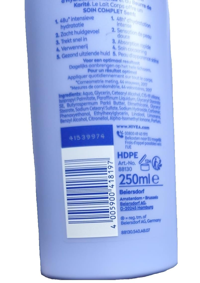 Nivea Body Milk 48h Idratante - Setosa morbida (Zijdezacht) - 250 ml