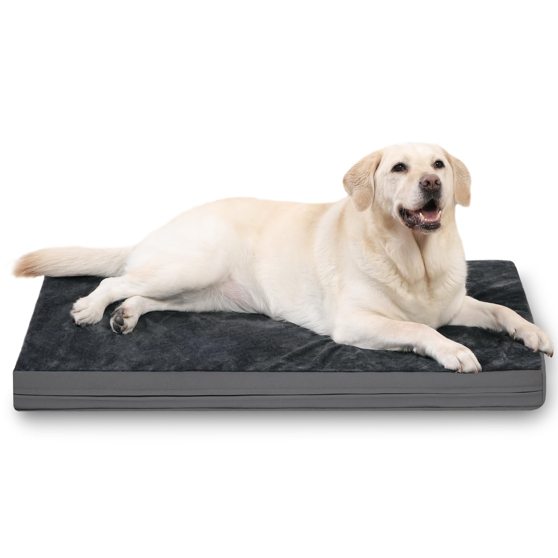 XXXL Dog Bed Waterproof, Washable Large Crate Pad 54" with Removable Cover
