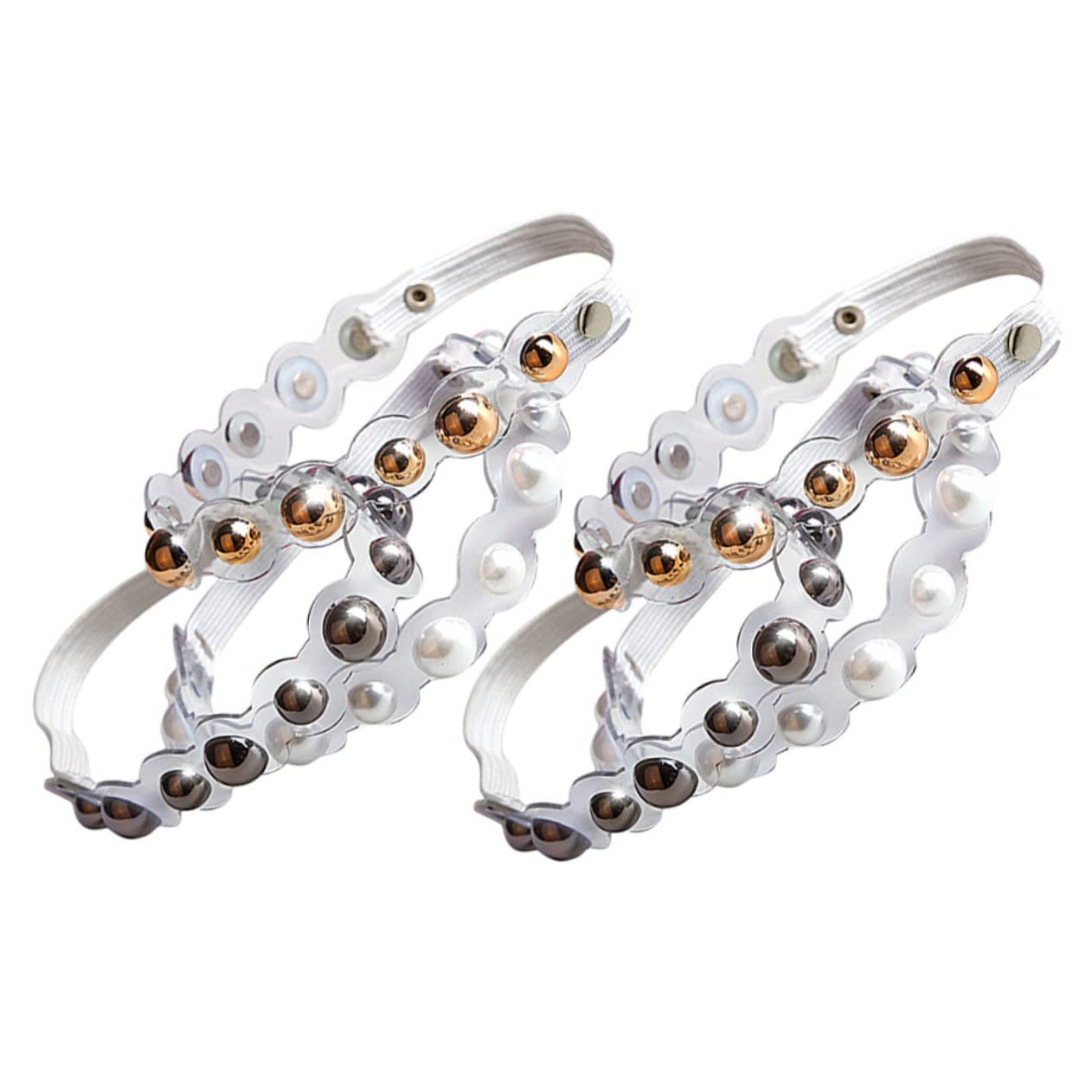 minkissy 9 Pares cordones de tacones altos cordones elásticos tacones claros para mujer zapatos para mujer zapatos de correa de tobillo de correa de o ajustable no sigas