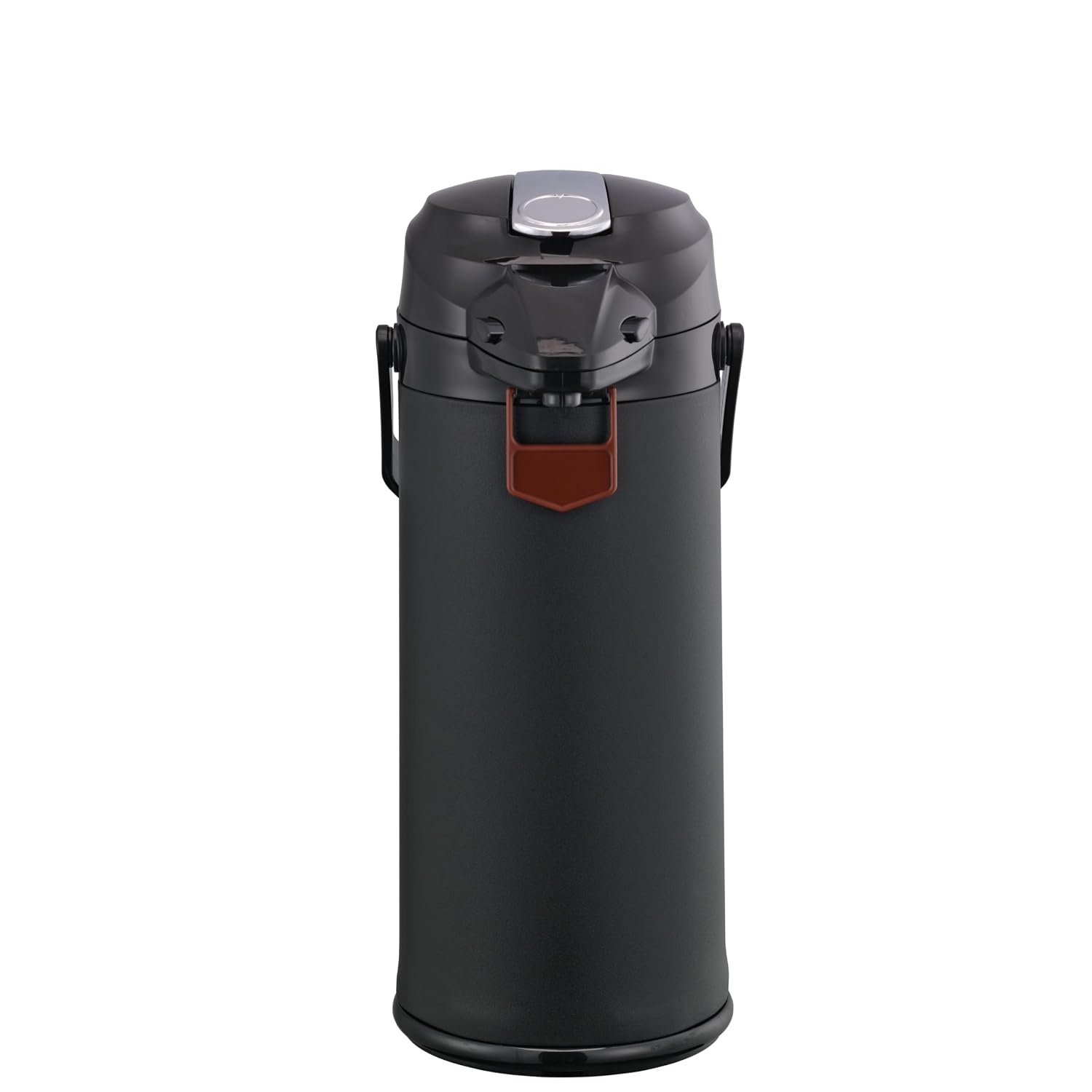 Service Ideas ENALS25PBLMAT Signa-Air Airpot with Lever Lid, Stainless Steel Vacuum Insulated Beverage Dispenser, 2.5 Liter (84.5 Ounce), Matte Black