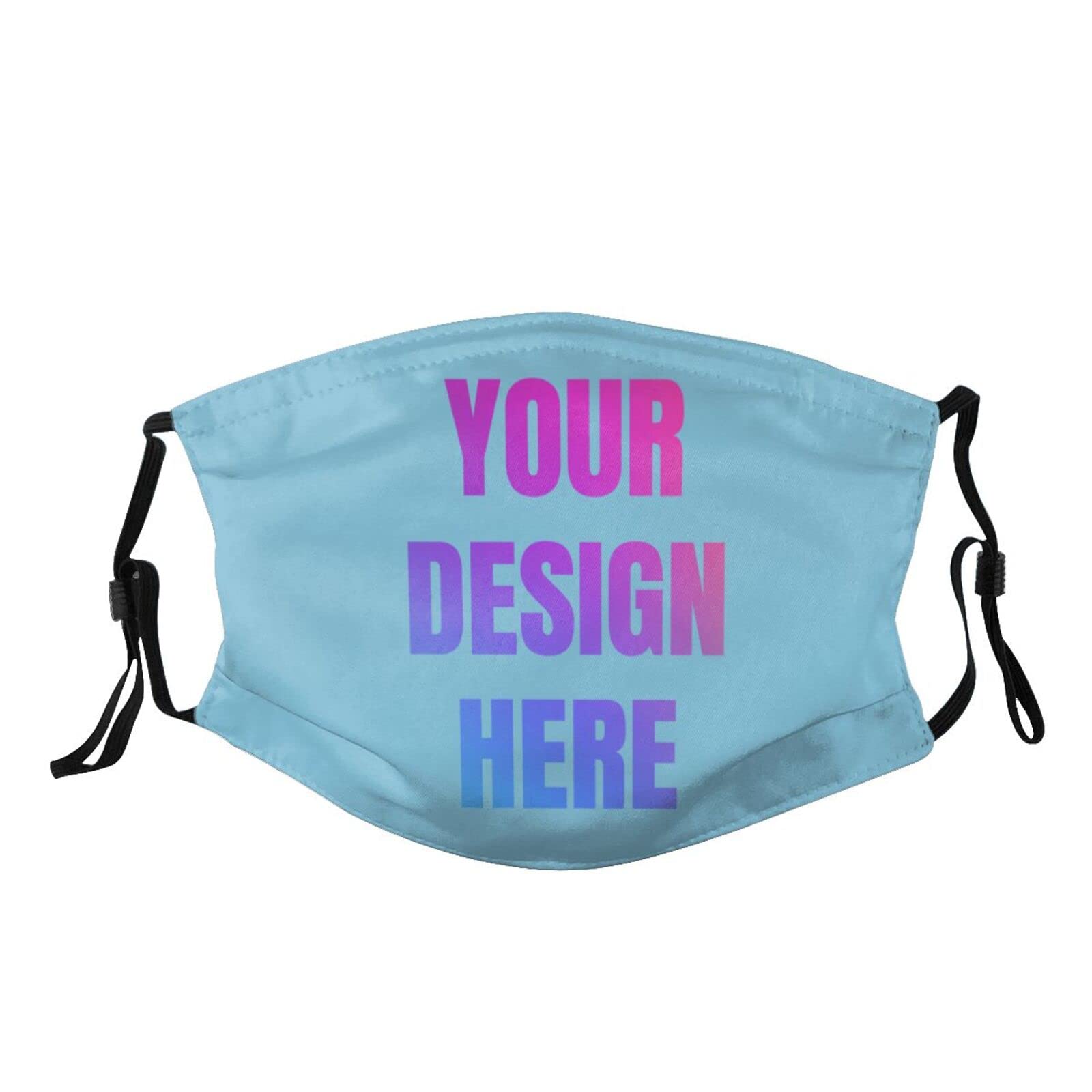 Custom Face Mask Personalized with Your Design Image Text Logo Adjustable Washable Reusable Men Women Ski Mask Mouth