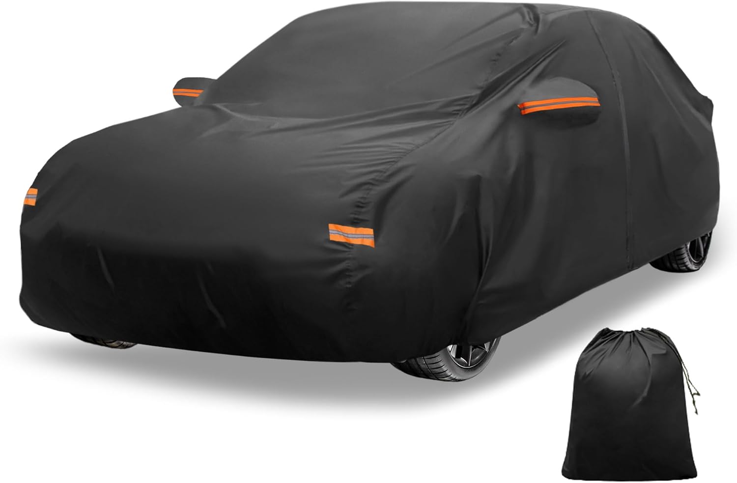 X AUTOHAUX Car Cover Outdoor Waterproof Sun Rain Snow Hail Protection with Left Side Door Zipper 210D-PU for Acura Integra