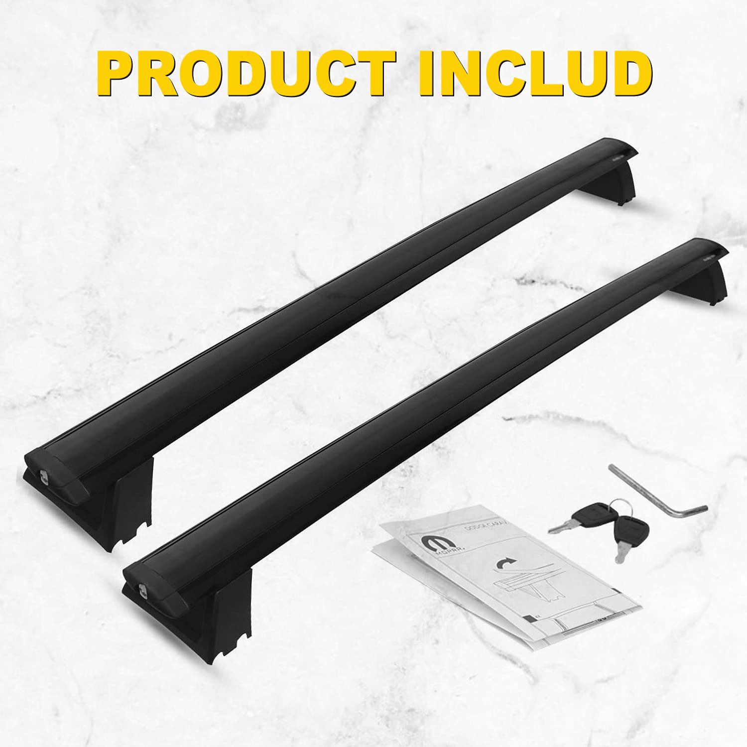 AUXMART Roof Rack Cross Bars Fit for 20112021 Jeep Grand Cherokee WK2