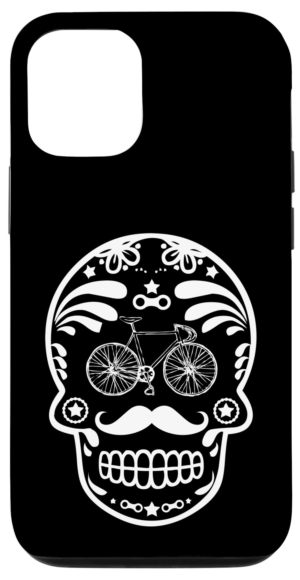Day of the Dead Cycling Sugar Skull Love to Ride Design Case for iPhone 13 Pro