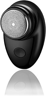 Mini Shaver Portable Electric Shaver,Electric Razor for Men, USB Rechargeable Waterproof Portable Shavers Easy One-Button Wet and Dry Use Suitable for Home,Car,Travel(Black)