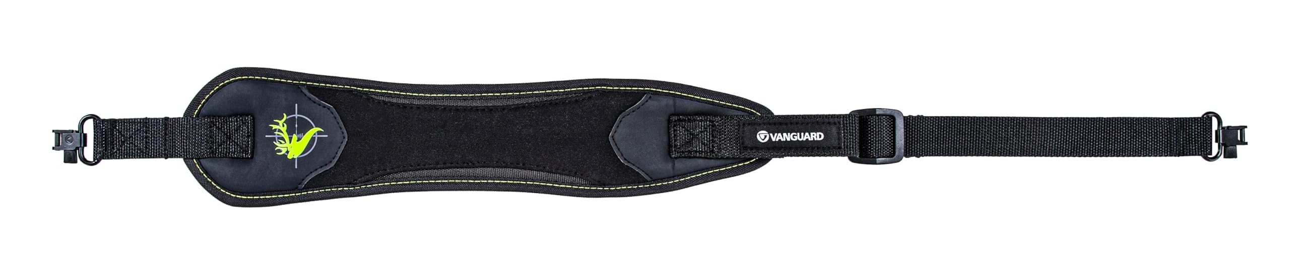 Endeavor Sling 201G Neoprene Sling, Black, Metal Hardware, Green Trim