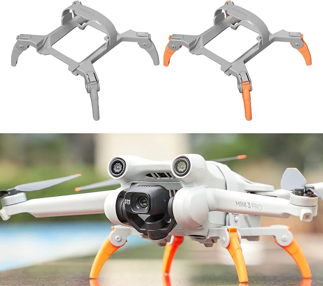 Sekepingo DJI Mini 3 Pro Landing Gear Legs,3cm Height Safe Landing Leg for DJI Mini 3 Pro Drone Accessories,Orange