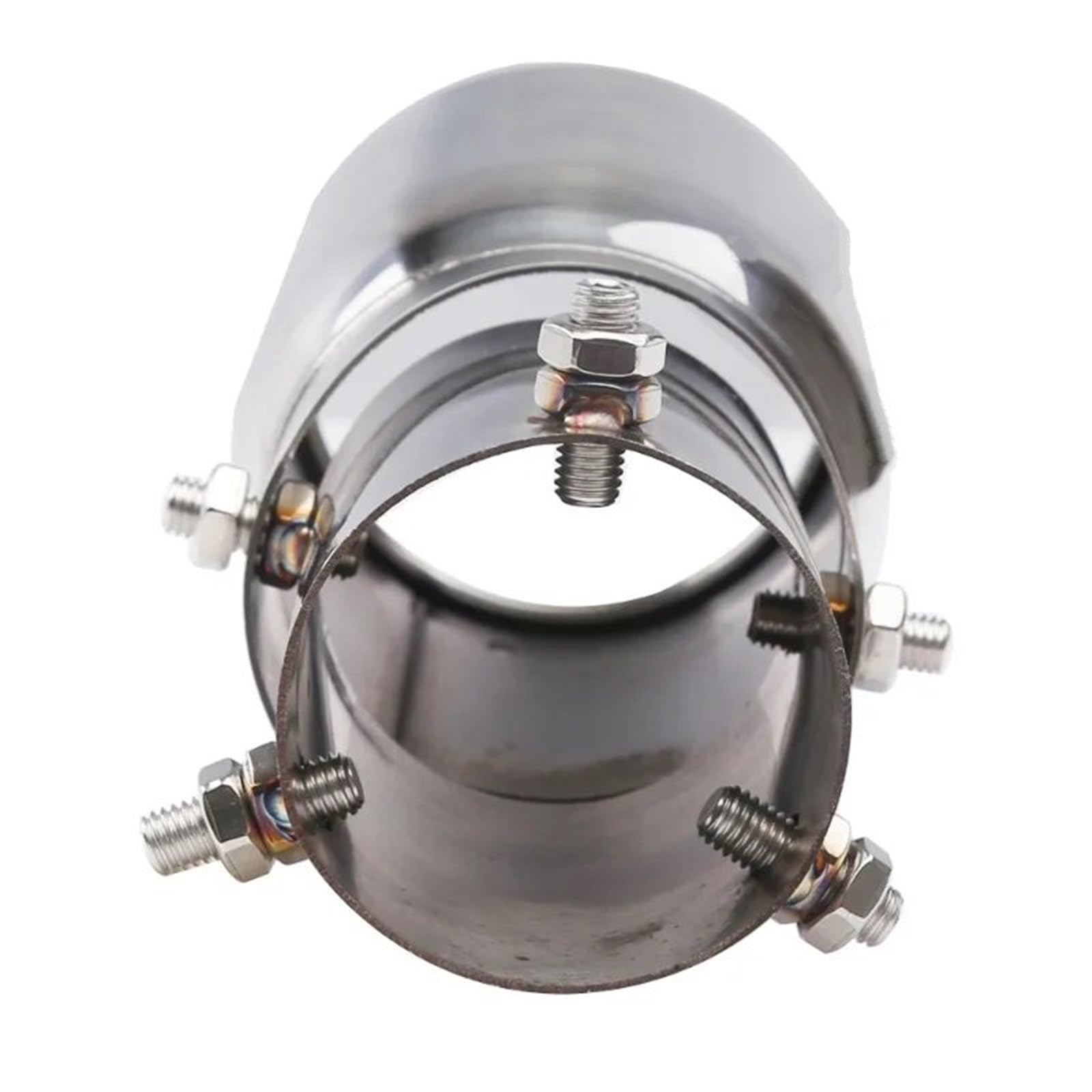 Car Silencer Końcówka rury wydechowej ze stali nierdzewnej 63 mm/3,5 cala 89 mm pasująca do samochodów SUV Pojedyncza walcowana krawędź z przykręcaną końcówką