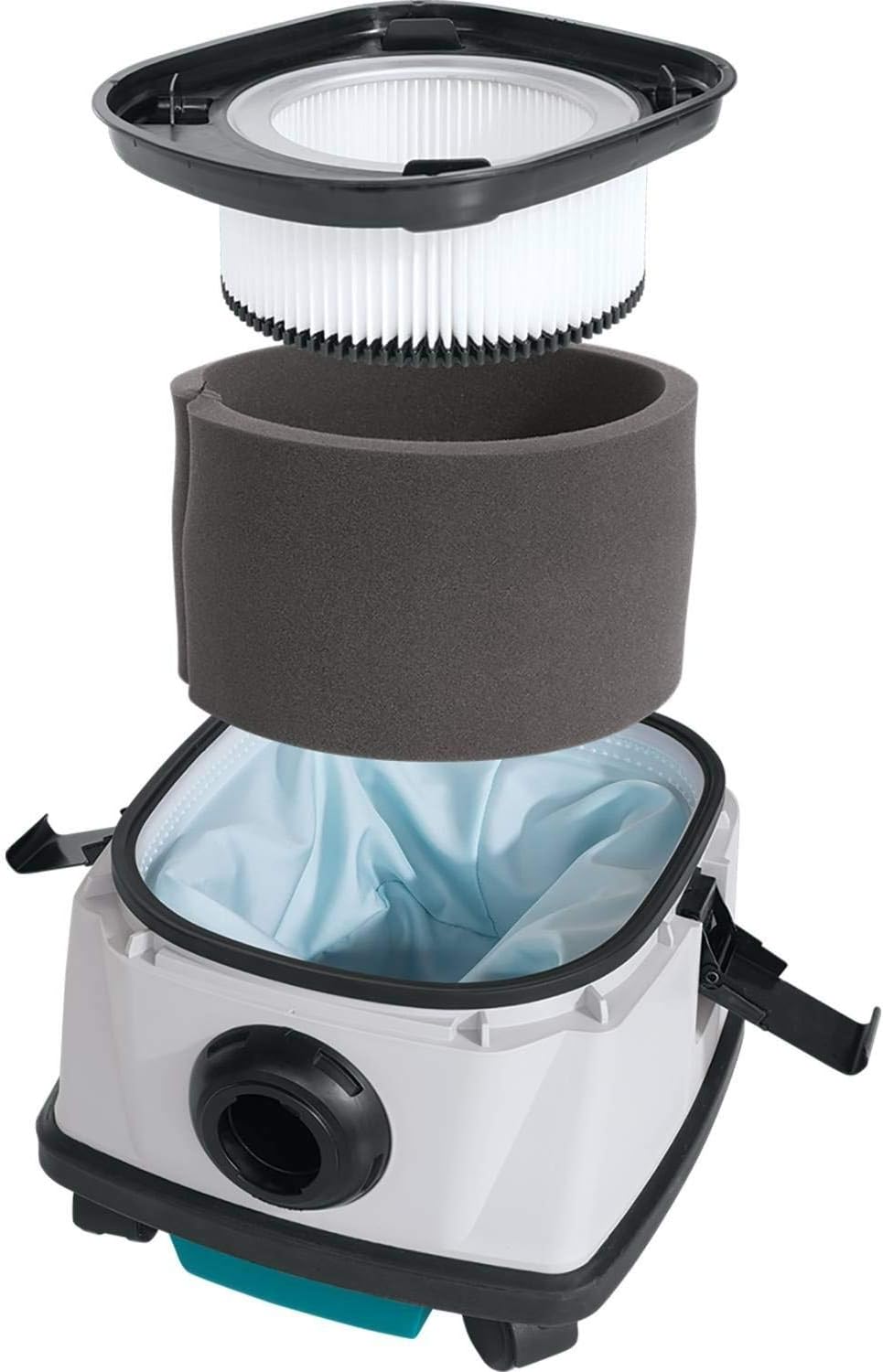 Makita XCV07ZX 18V X2 LXT Lithium-Ion Brushless Cordless 2.1 gallon HEPA Filter Dry Dust Extractor/Vacuum - Tool Only (Renewed)