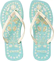 Chinelo Feminino Bico Quadrado Verde Água | Tendência Minimal Chic | Estampa Natural | Conforto Diário