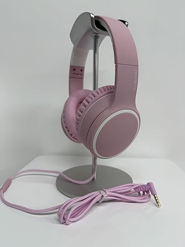 Miniatura 3 de RORSOU R10 - Auriculares de diadema con micrófono, auriculares estéreo ligeros y plegables con cable sin enredos de 4.9 ft, auriculares portátiles