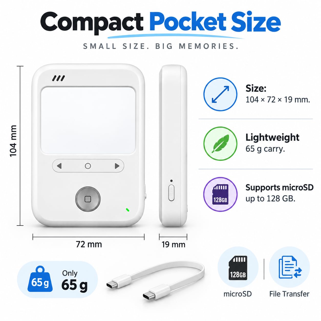 C100 Luksomierz Kamerowy, do 128GB microSD, 25% Pomiary Środkowe