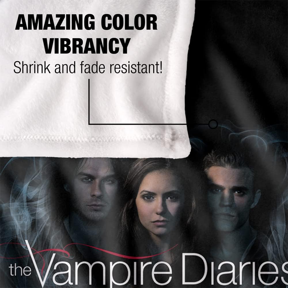 Vampire Diaries Hearts Desire Silky Touch Super Soft Throw Blanket 36" x 58",Hearts Desire
