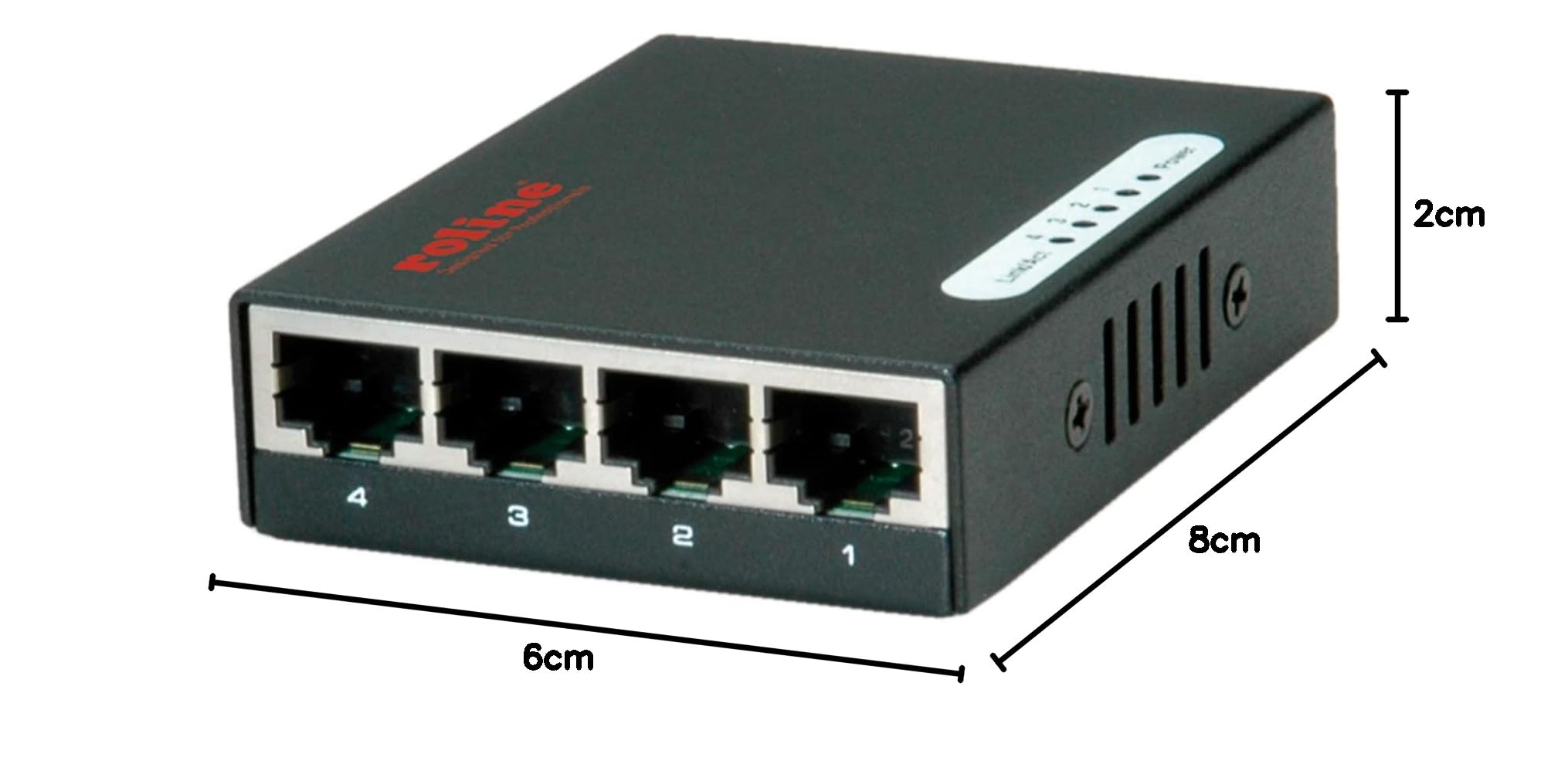 ROLINE Switch Gigabit Ethernet, Pocket, 4 ports - Commutateurs réseaux (Pocket, 4 ports, Full duplex)