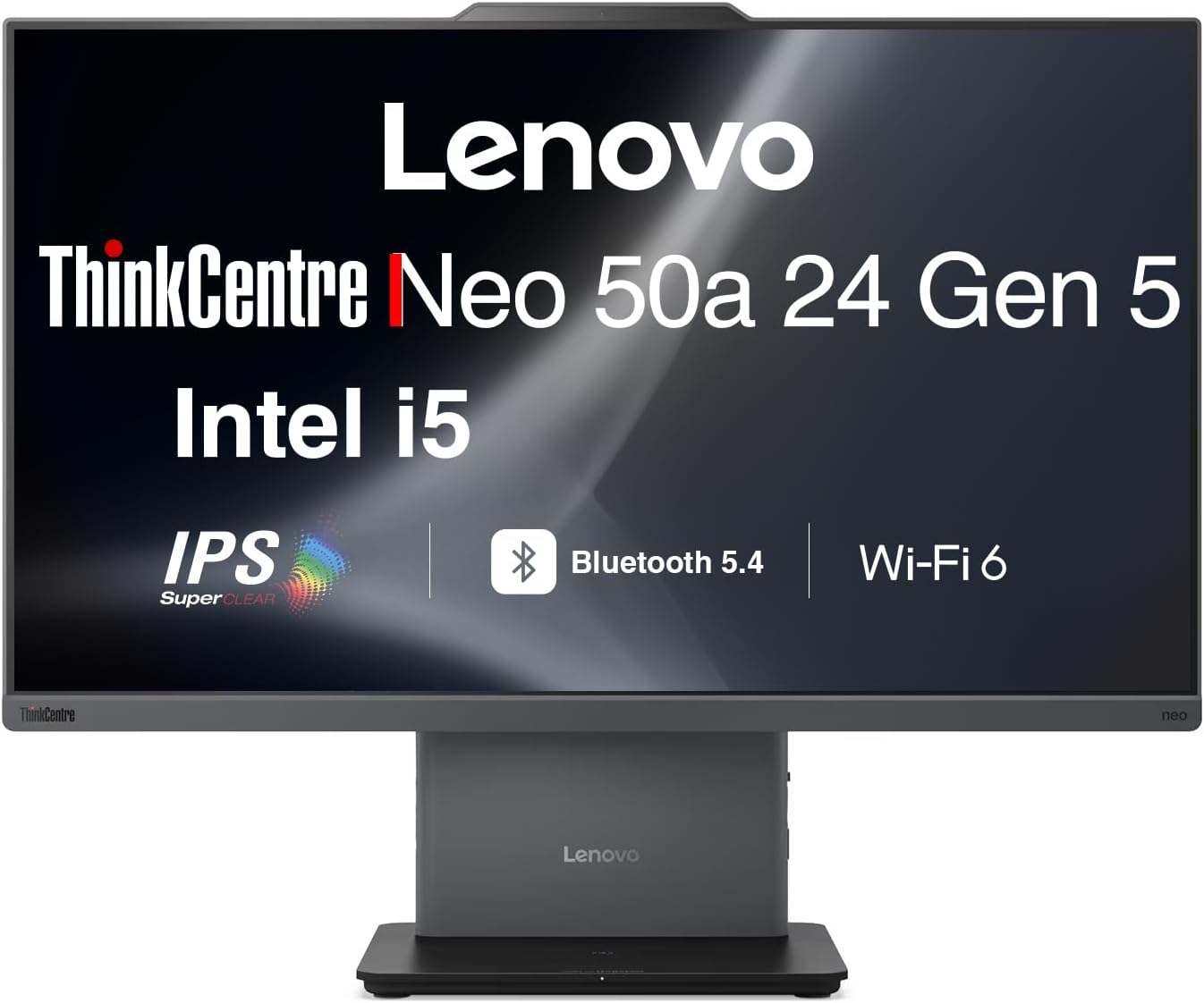 Lenovo ThinkCentre Neo 50a Business All-in-One 24" IPS FHD Display (Intel i5-13420H, 16GB DDR5, 512GB PCIe SSD, Intel UHD, WiFi 6, Bluetooth 5.4, HDMI, Webcam, Win 11 Pro)