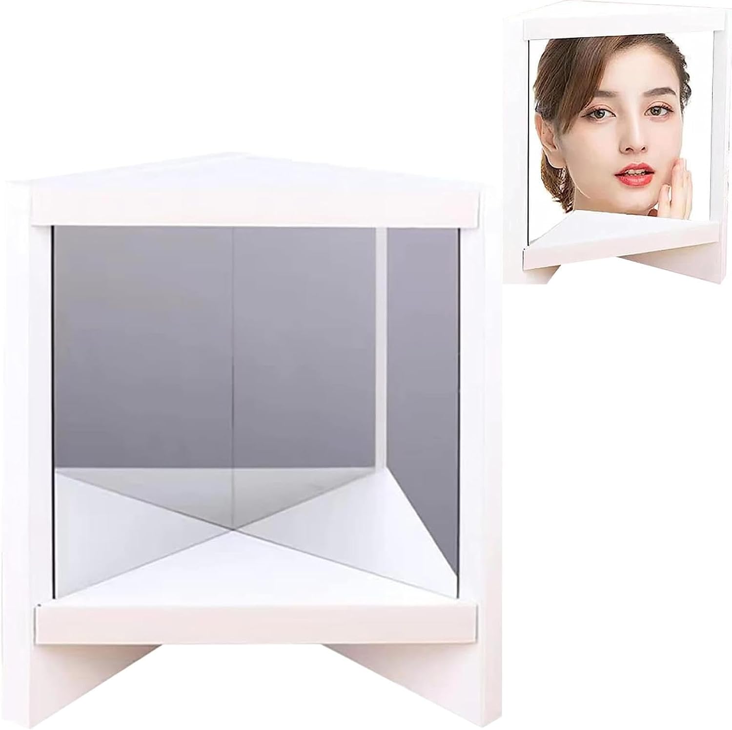lencyotool True Mirror Non Reversing Cosmetic Stand Mirror See The Real