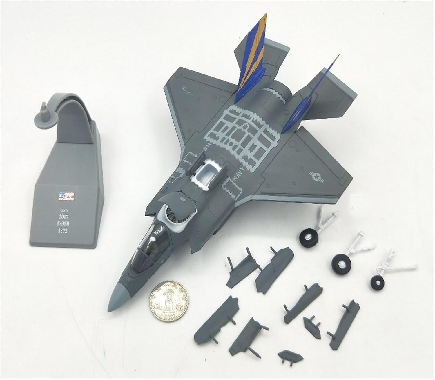 1 72 for F35B Stealth Fighter Model Metal Die Cast Simulation Alloy Aircraft Desktop Decoration Gift Hobby Playgame Kit