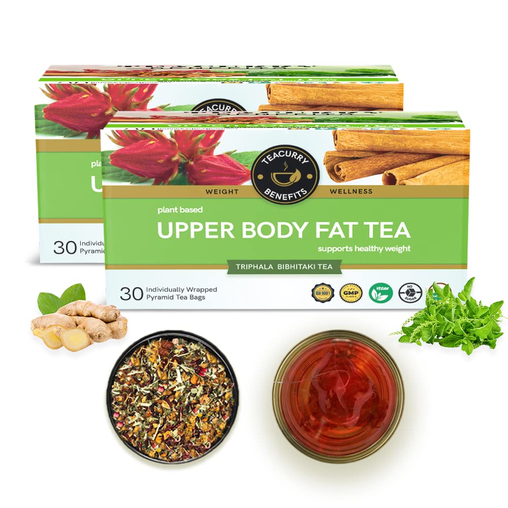 TEACURRY Upper Body Fat Burn Tea (2 Month Pack | 60 Tea Bags) - Helps lose weight fast of Chest, Shoulders, Neck and Arms Fat (B0BGK5QFXR) Amazon Price History, Amazon Price Tracker