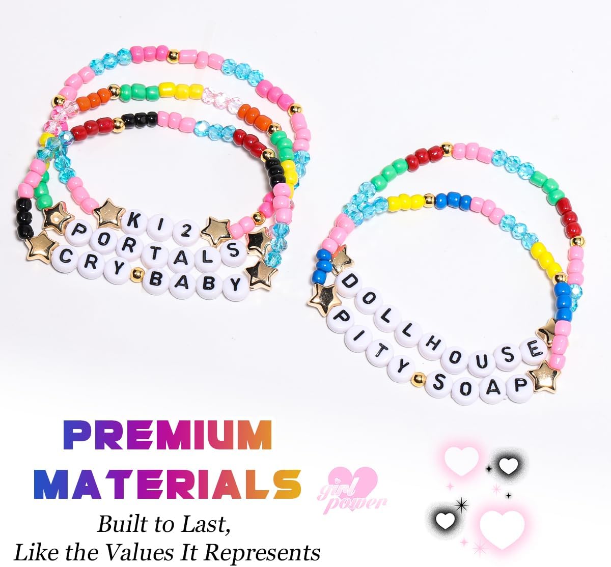 AICase for Merch Gifts Inspired Bracelets 5 Pcs Stackable Stretch