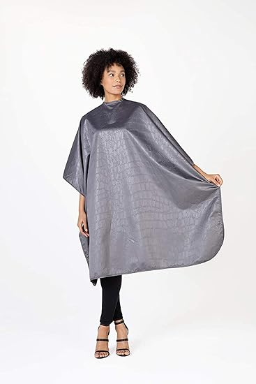 Betty Dain Alligator Hide Bleach Proof All Purpose Hair Coloring and Styling Cape, Smoke, 45 Inch x 60 Inch, 0.6 Pound