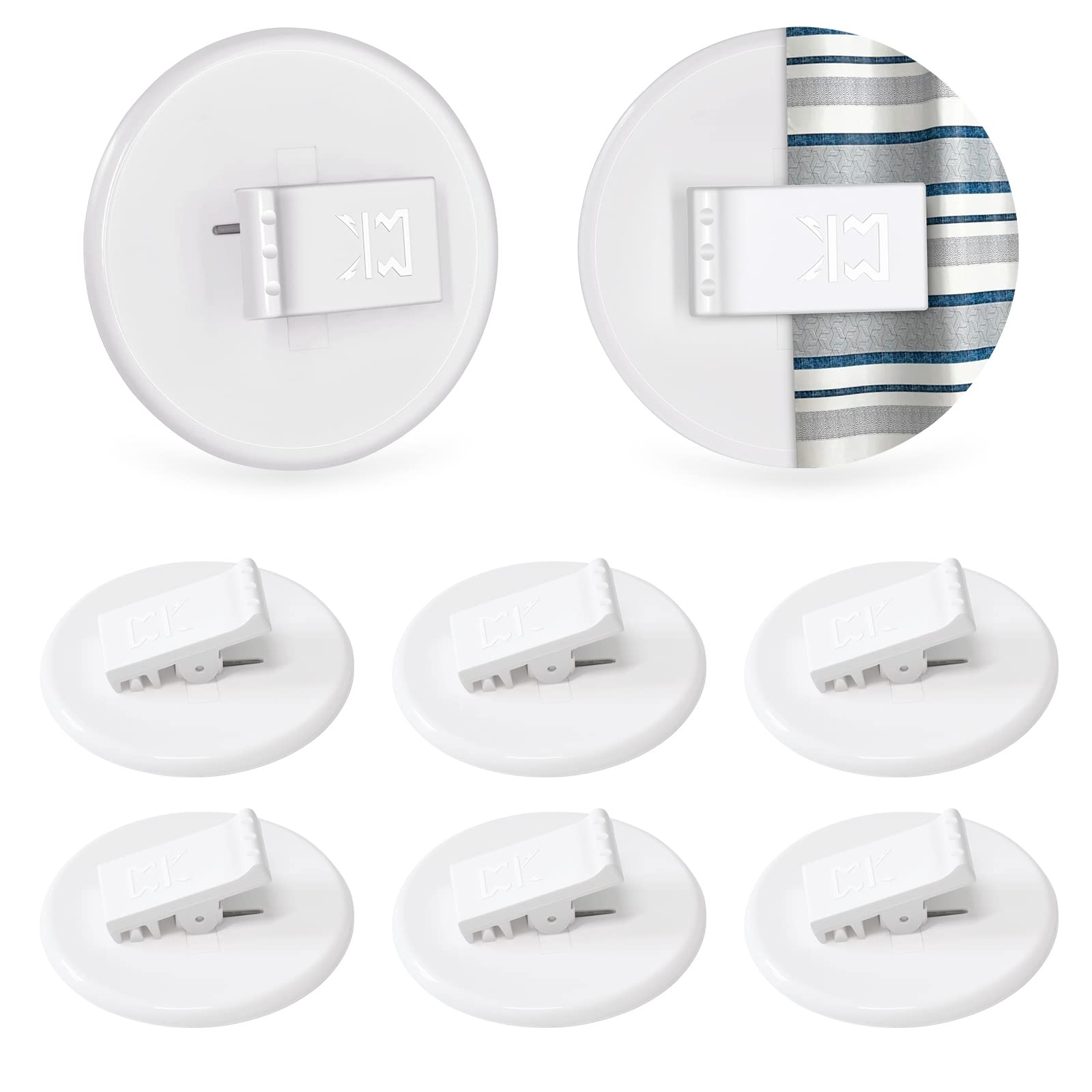 Lot de 8 clips de rideau de douche autocollants,Anti-éclaboussures,Coupe- vent,Sans perçage,Stop Protect,Accessoire de salle de bain pour la douche Lot de 8 clips de rideau de douche autocollants,Anti-éclaboussures,Coupe- vent,Sans perçage,Stop Protect,Accessoire de salle de bain pour la douche