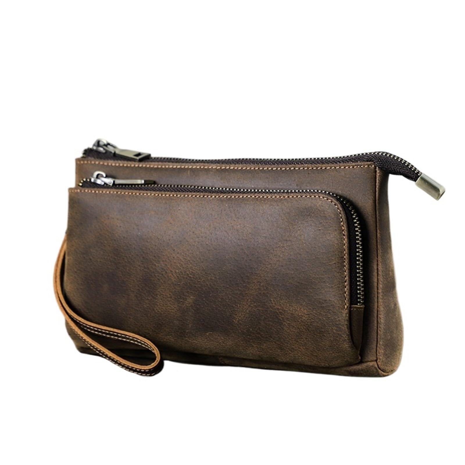 Pochette da uomo in pelle Borsa di design Portafoglio lungo Borsa da uomo Borsa da viaggio Organizzatore for cavi di stoccaggio