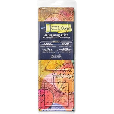 Gel Press Petites Monoprinting Plates 3 piece - Circle Triangle Square