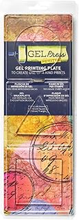 Gel Press Petites Monoprinting Plates, Set of 3 (Circle, Triangle, Square) - Reusable Gel Printing - For Printmaking, Scrapbooking, Arts and Crafts, Home Decor, and More 10812-CIR