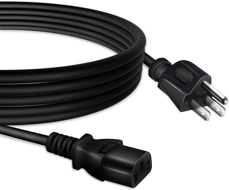 6ft AC Power Cord Cable Lead for BenQ Zowie XL2411K XL2546K XL2731 XL2746S LED Monitor