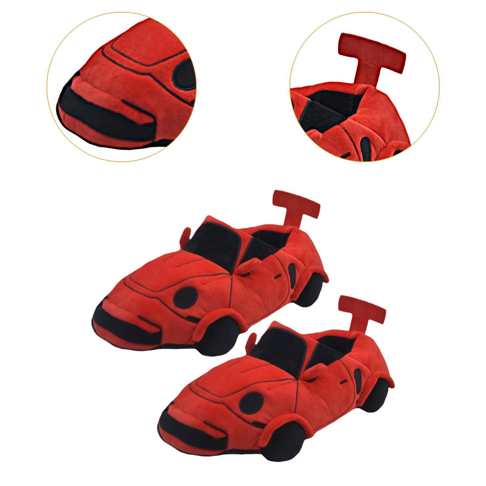 Pantuflas Invierno Zapatillas Coche Casa Peluche para Pareja Antideslizantes con Diseño Original Confort Térmico Adecuadas para Adultos Uso Familiar I